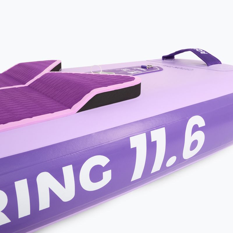 Sada paddleboard SUP nafukovací AQUASTIC Touring 11'6" fialový 12