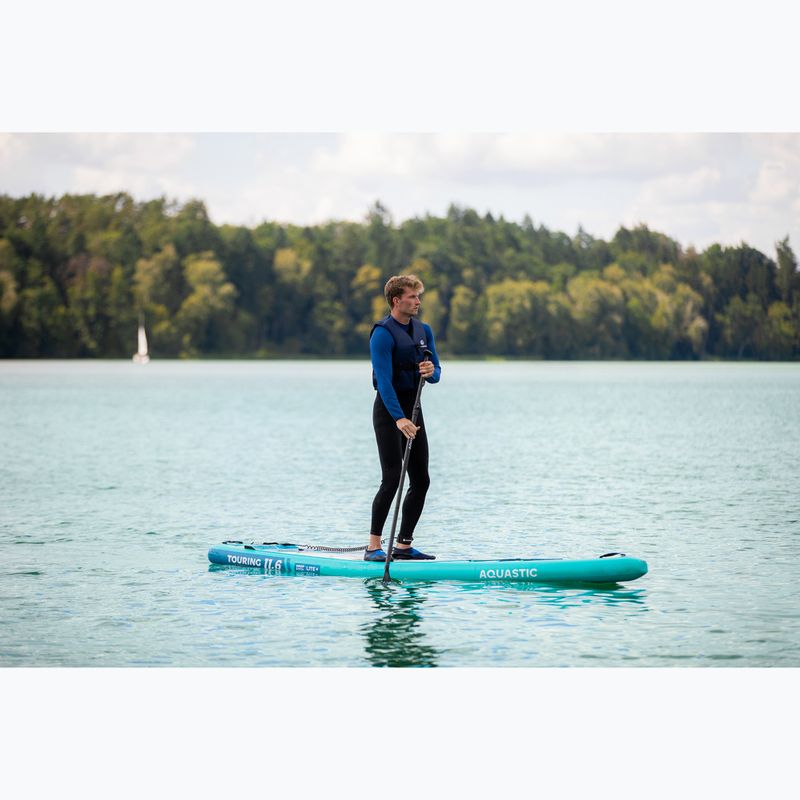 Sada paddleboard SUP nafukovací AQUASTIC Touring 11'6" zelený 22