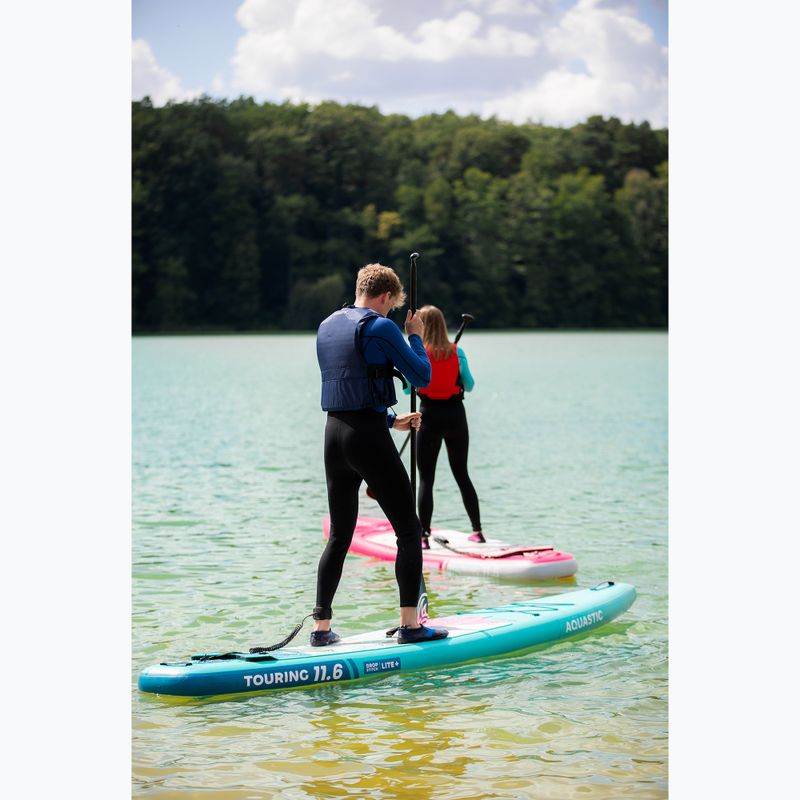 Sada paddleboard SUP nafukovací AQUASTIC Touring 11'6" zelený 23