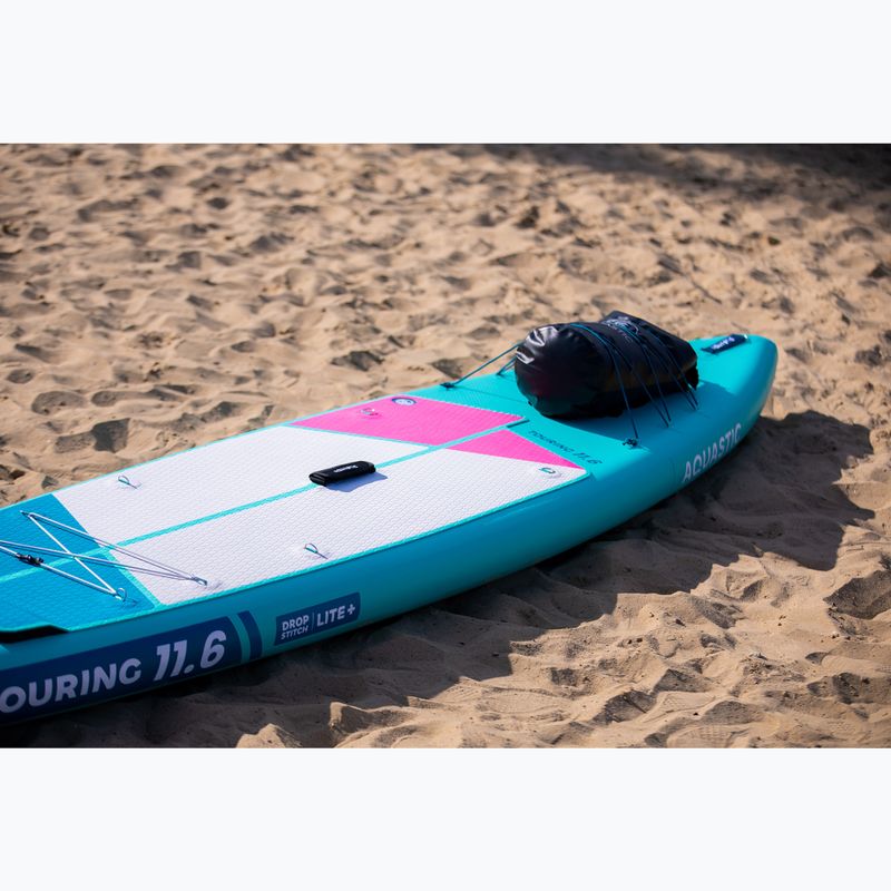 Sada paddleboard SUP nafukovací AQUASTIC Touring 11'6" zelený 25