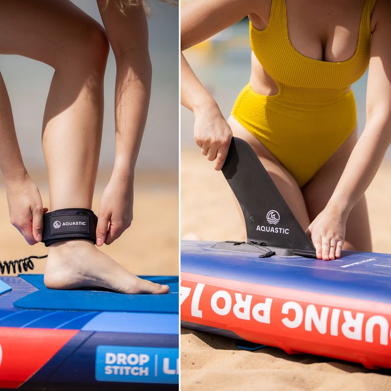 Sada paddleboard SUP nafukovací AQUASTIC Touring Pro 14'0" tmavě modrá 22