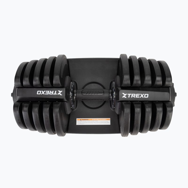 Nastavitelná činka XTREXO TXO-B4W001 40 kg black 9