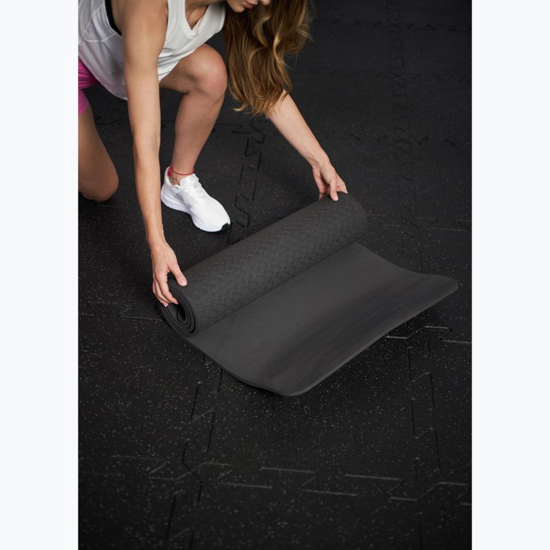 Fitnessová podložka TREXO comfort 10 mm TXO-B4Z003-BL graphite 9