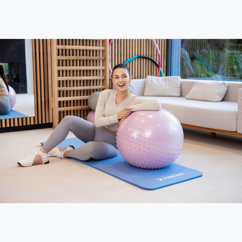 Masážní gymnastický míč XTREXO TXO-B4Z020-VT 55 cm violet 7