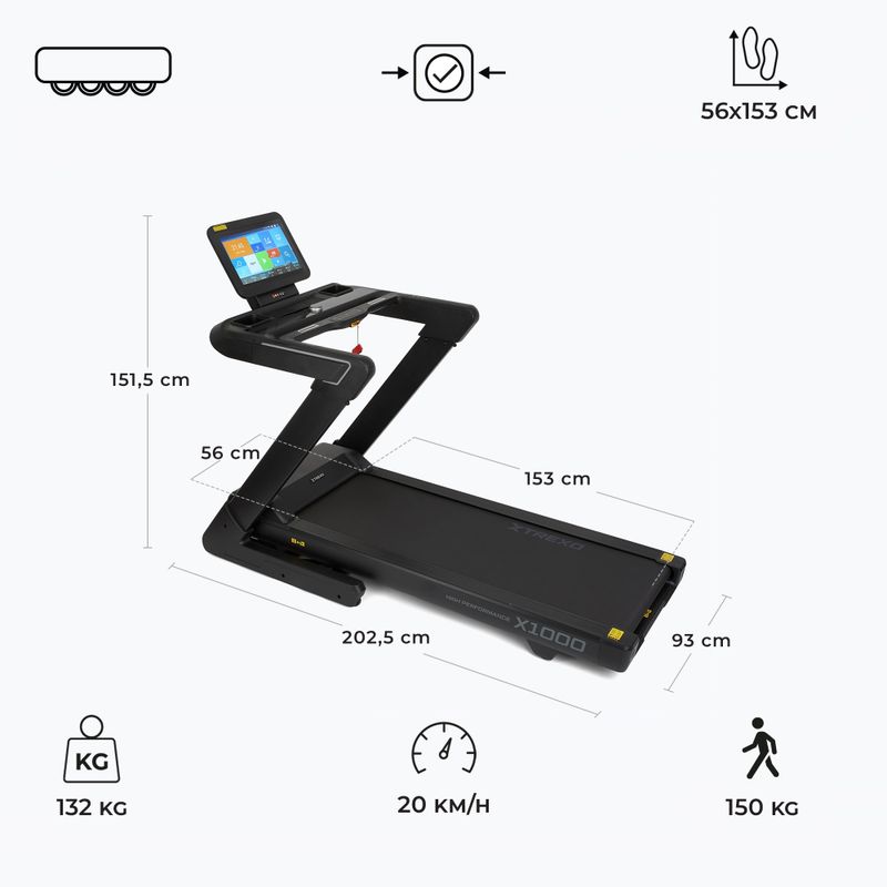 Běžecký pás XTREXO X1000 black 3