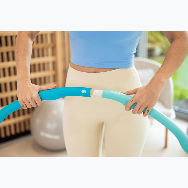 Masážní obruč hula hoop XTREXO TXO-B4Z035-GN turquise 7