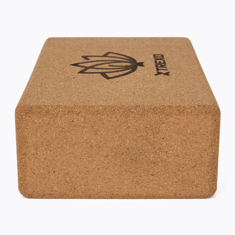 Kostka na jógu XTREXO korkowa TXO-B4Z077-NC natural 4