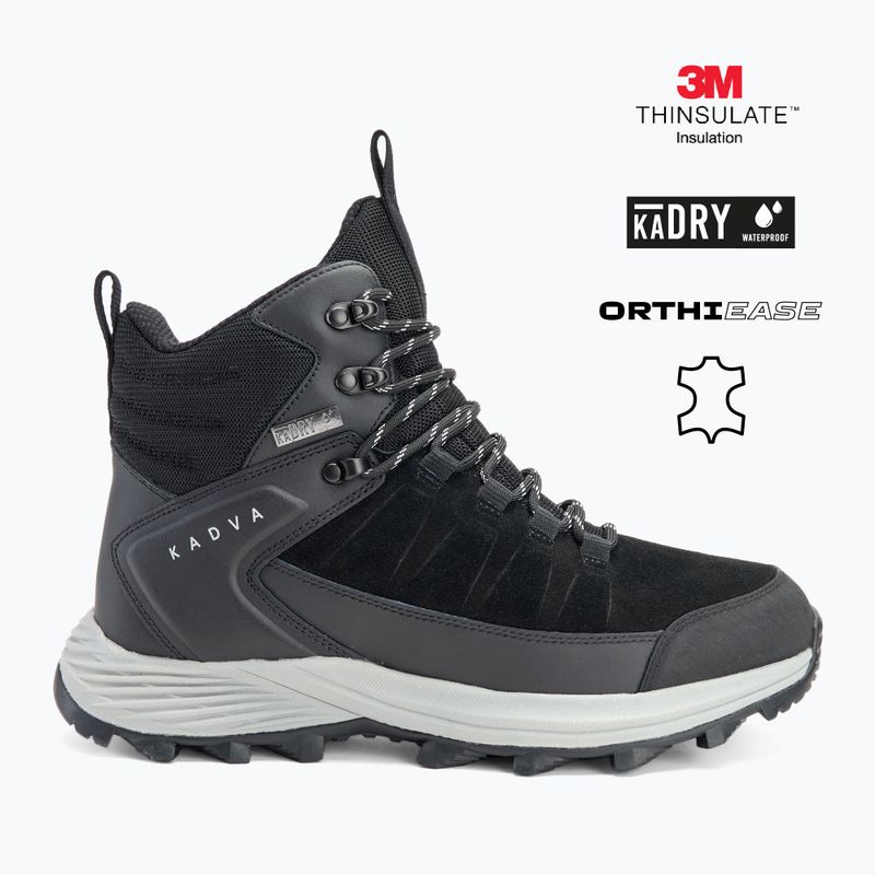Pánské trekingové boty KADVA Ascent Mid WaterProof černé 2
