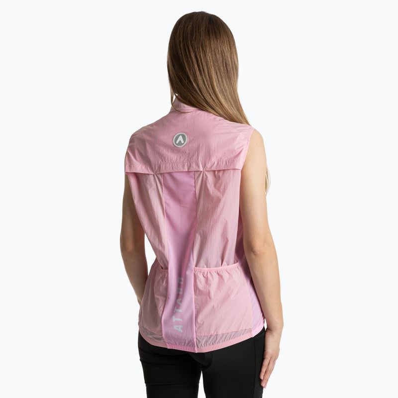Dámská cyklistická vesta ATTABO Cahayo Vest Windproof pink 2