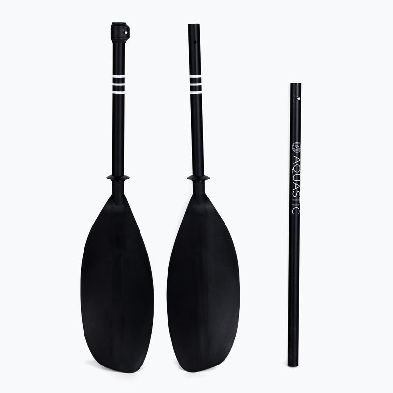 Dvoudílné kajakářské pádlo AQUASTIC 200-220 cm černé AQS-KPD002 6