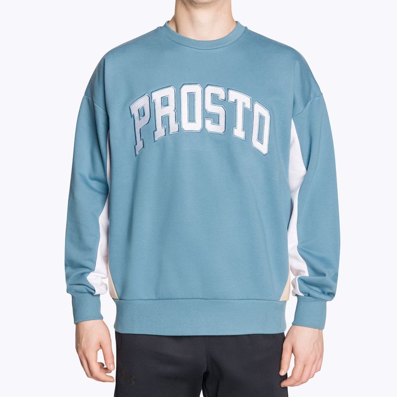 Pánská mikina PROSTO Crewneck Splork blue