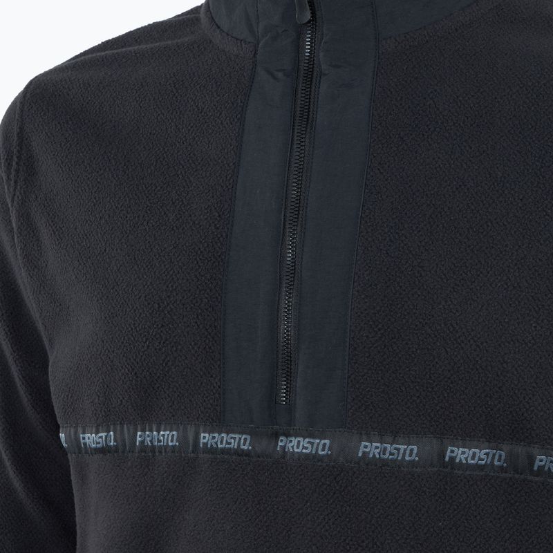 Pánská mikina PROSTO Half Zip Fleece Nero black 3