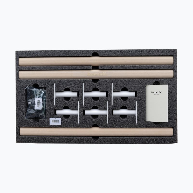 Gymnastický žebřík BenchK 711W+A204 white matte/oak 3