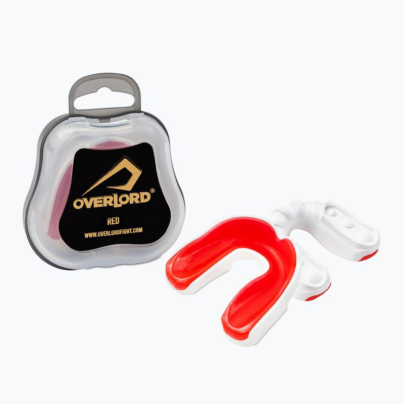Chránič čelistí + pouzdro Overlord Gel red