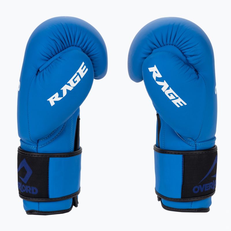 Modré boxerské rukavice Overlord Rage 100004-BL/10OZ 4
