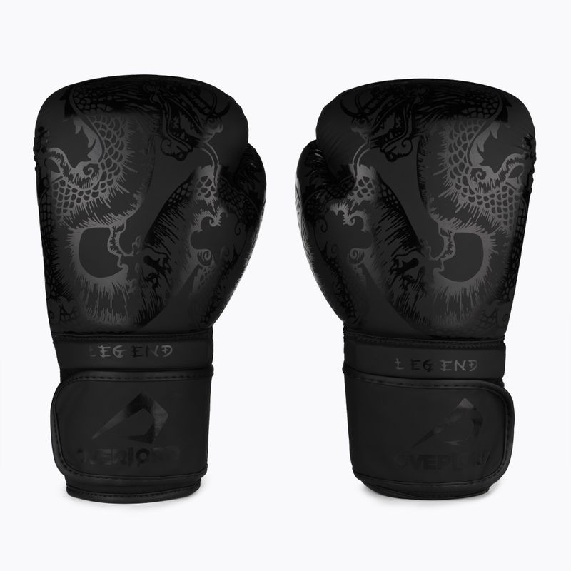Boxerské rukavice Overlord Legend ze syntetické kůže černé 100001-BK/10OZ 2
