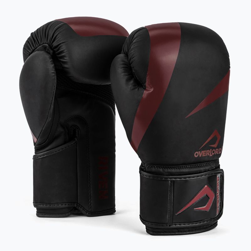 Boxerské rukavice Overlord Riven black/red