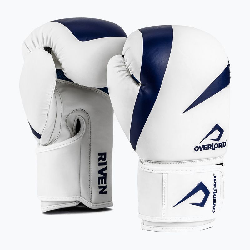 Boxerské rukavice Overlord Riven white/blue