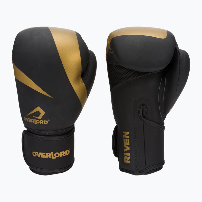 Černo-zlaté boxerské rukavice Overlord Riven 100007