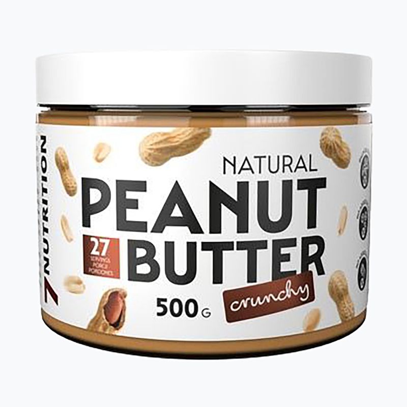Arašídové máslo 7Nutrition 500 g crunchy peanuts