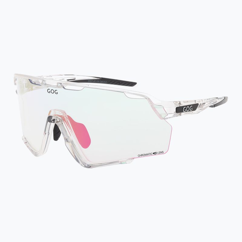 Sluneční brýle GOG Prometheus fotochromické pink/black reflex pink