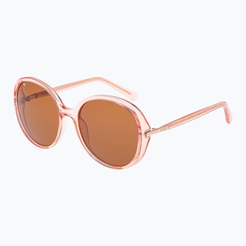 Sluneční brýle GOG Leyla cristal pink/brown