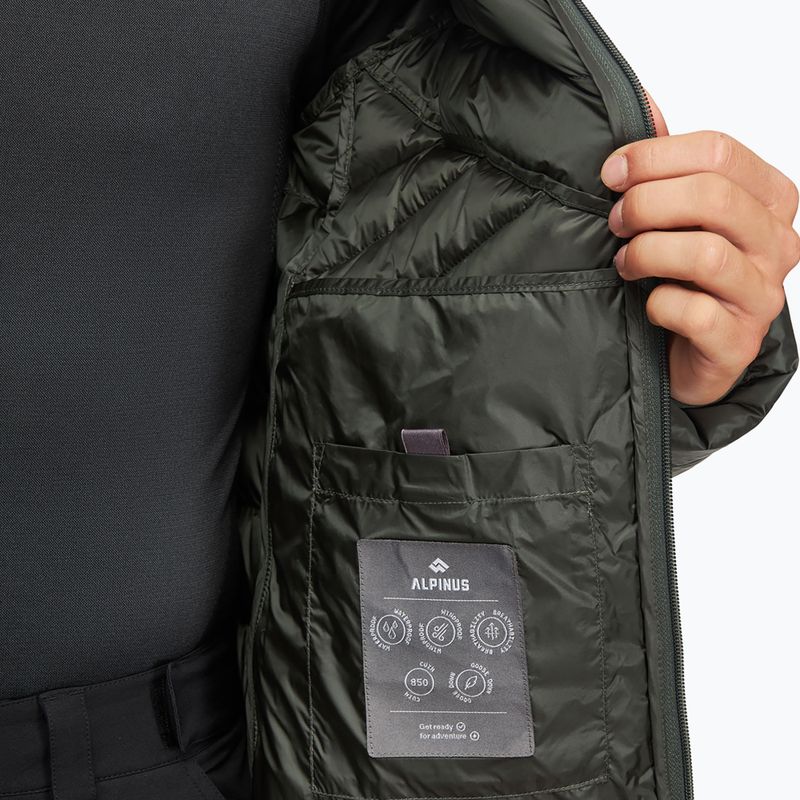 Pánská péřová bunda  Alpinus Pollux Pro khaki 5