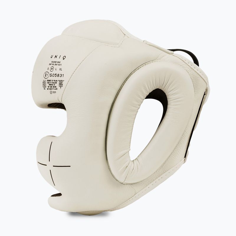 Boxerská helma UNIQ Full Coverage technical white 2