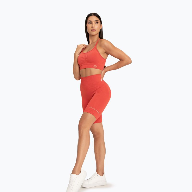 Dámské cyklistické tréninkové šortky Gym Glamour Push Up 2.0 magic melon 2