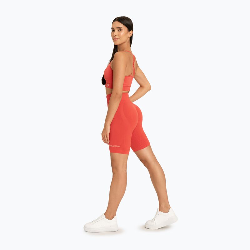 Dámské cyklistické tréninkové šortky Gym Glamour Push Up 2.0 magic melon 4