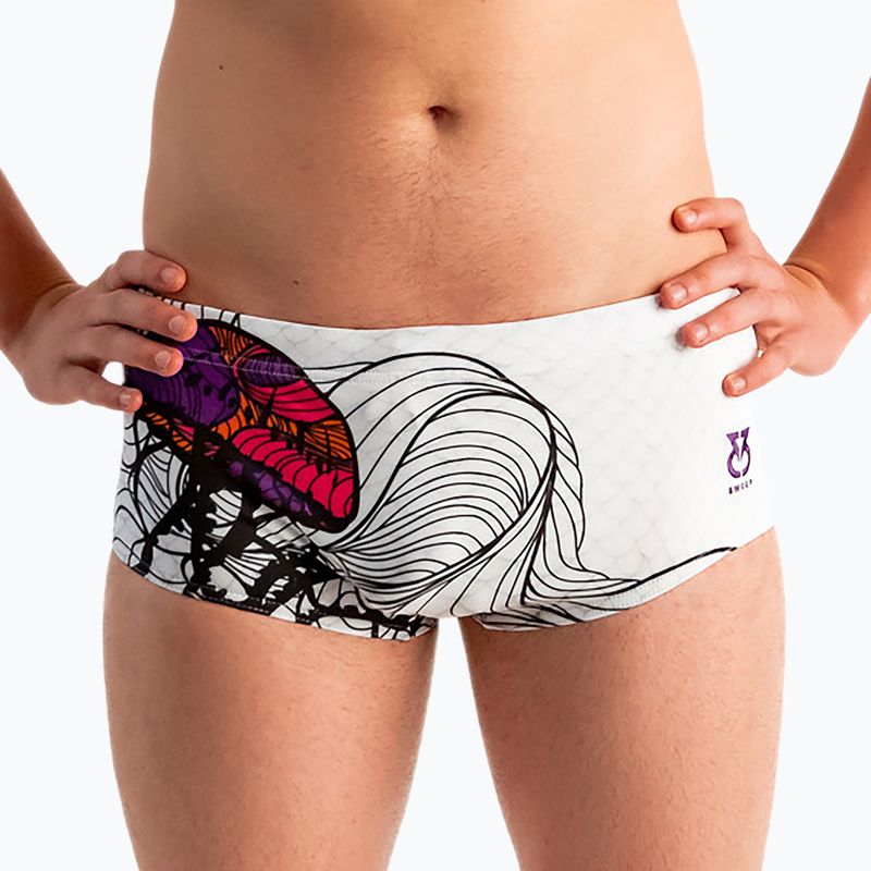 Pánské plavecké boxerky SWEEP Aqua Medusa white 5