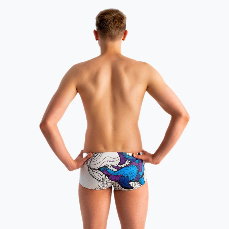 Pánské plavecké boxerky SWEEP Aqua Medusa white 7