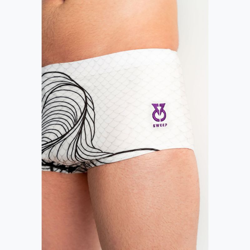 Pánské plavecké boxerky SWEEP Aqua Medusa white 11