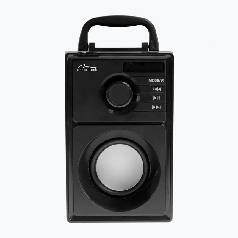 Mobilní reproduktor Media-Tech Boombox Silver černý/stříbrný