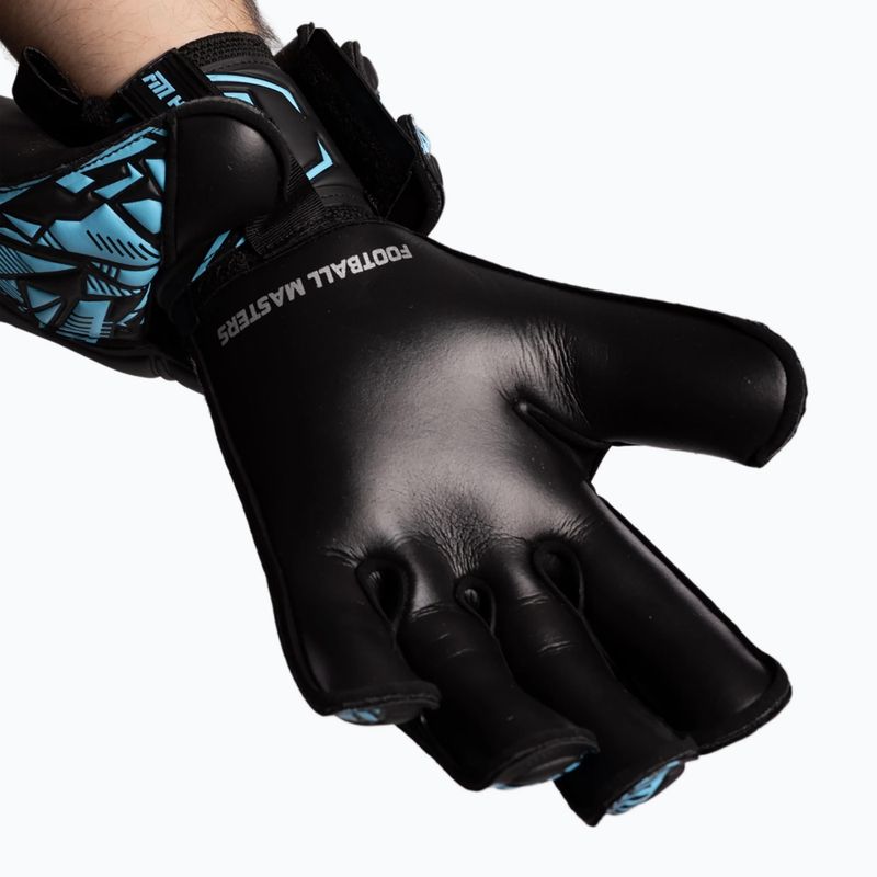 Brankářské rukavice Football Masters Invictus X Training black/blue 6