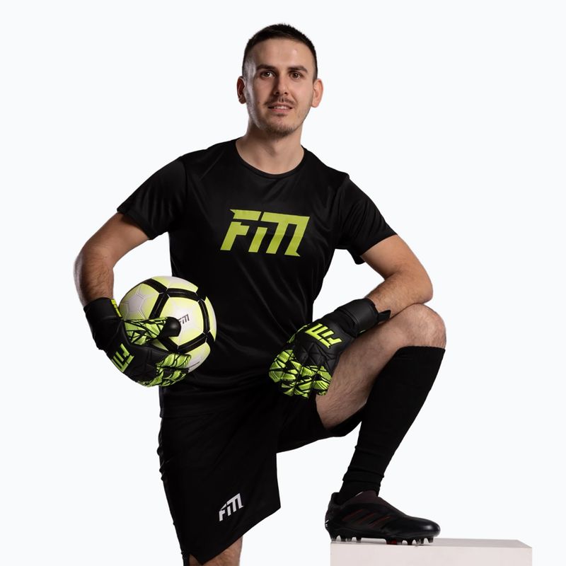 Brankářské rukavice Football Masters Invictus X Training black/green 7
