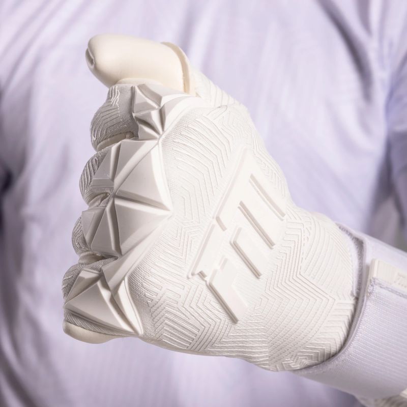 Brankářské rukavice Football Masters Varis X PRO all white 6