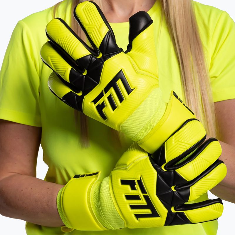 Brankářské rukavice Football Masters Varis X yelow fluo 2