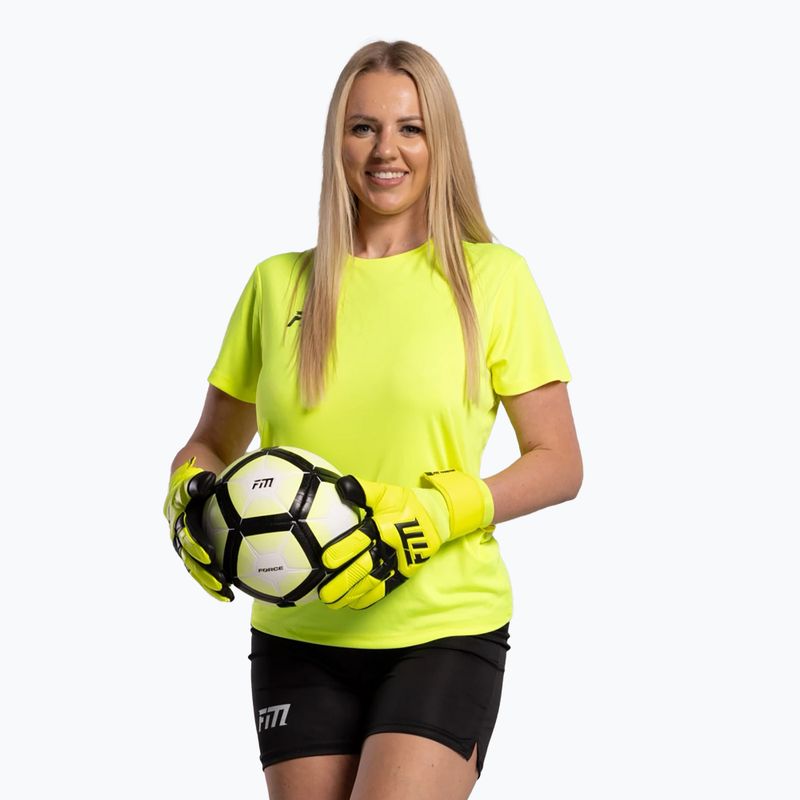 Brankářské rukavice Football Masters Varis X yelow fluo 9