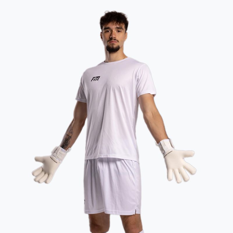 Brankářské rukavice Football Masters Varis X all white 8