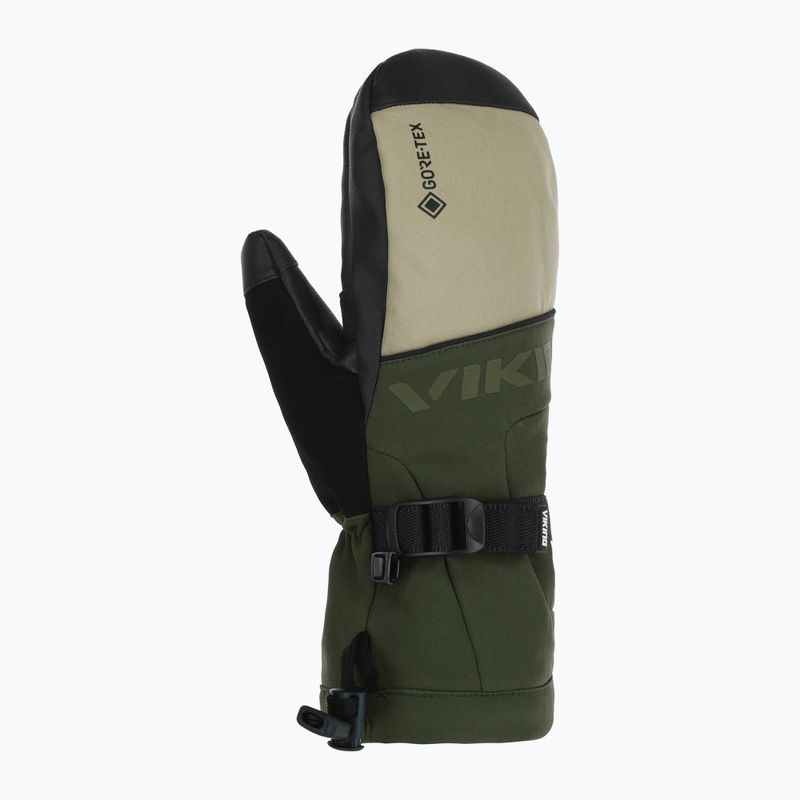 Pánské lyžařské rukavice Viking Hudson Gore-Tex Mitten olive/beige 2