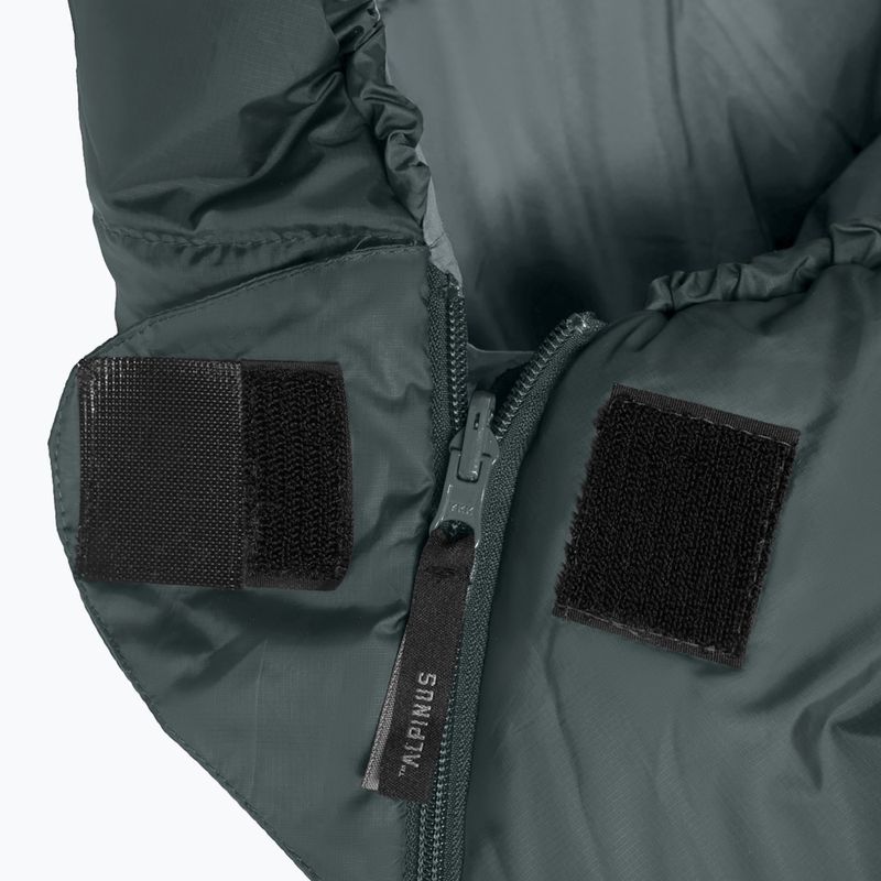 Spací pytel Alpinus Wide & Long Fiber Pro 1050 230 cm/levý borovicová zeleň 4