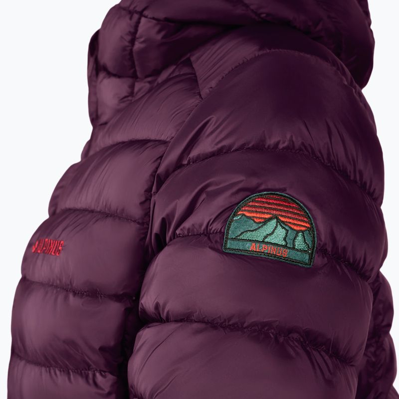 Dámská zateplená bunda Alpinus Tunari dark plum 5