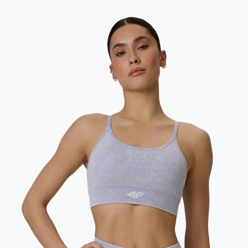 Tréninková podprsenka 4F Solar Punk F203 violet allover