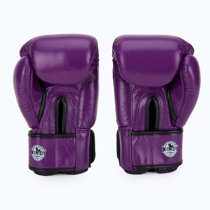 Boxerské rukavice WINDY Classic Genuine Leather purple 3