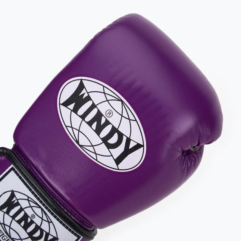 Boxerské rukavice WINDY Classic Genuine Leather purple 5
