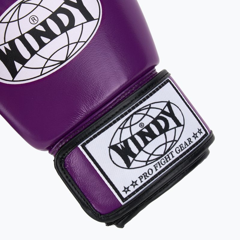 Boxerské rukavice WINDY Classic Genuine Leather purple 6