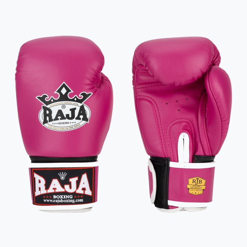 Boxerské rukavice RAJA BOXING Single Standard Genuine Leather pink
