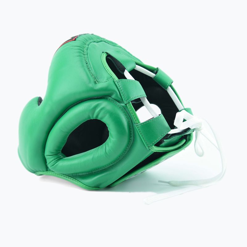 Boxerská helma RAJA BOXING Semi Leather green 9
