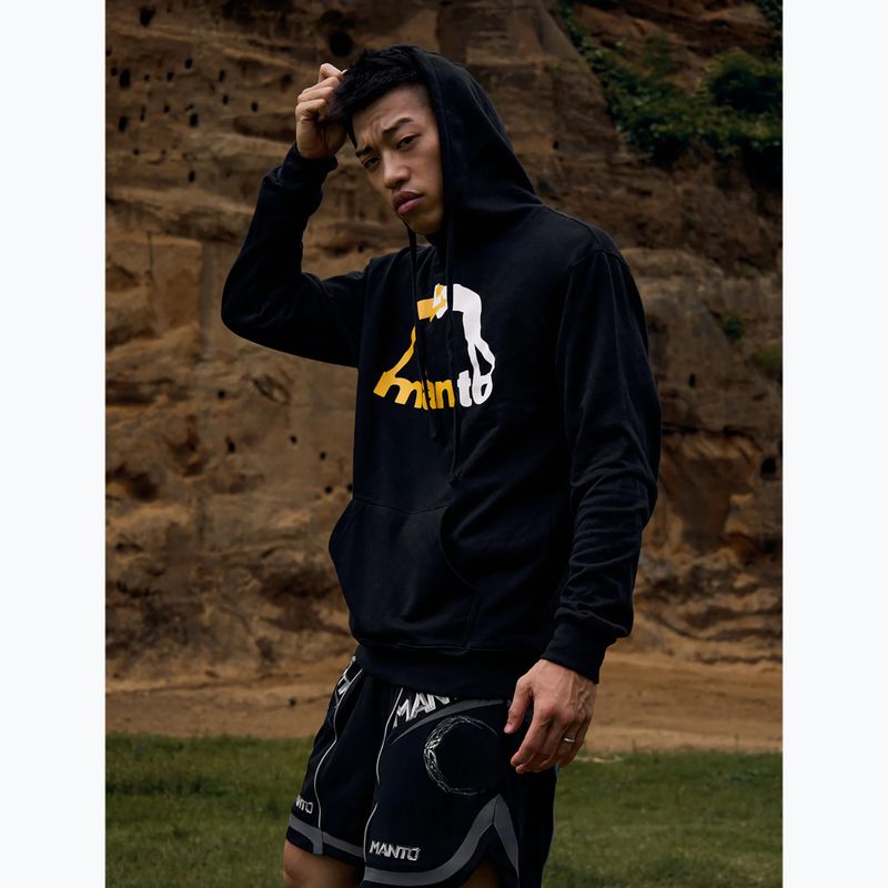 Pánská mikina MANTO Logo Hoody black 4